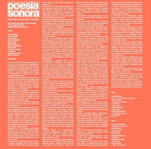 Poesia Sonora by Various