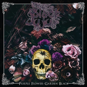 Purple Flower, Garden Black by Black Juju