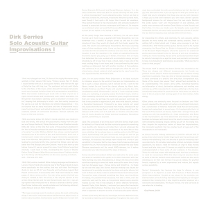 Solo Acoustic Guitar Improvisations I