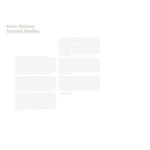 Textural Studies by Webster, Colin