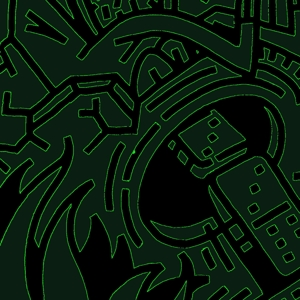 Ekizikiza Mubwengula (Black & Green Splatter) by Don Zilla