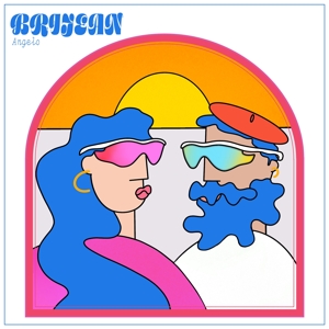 Angelo (Pink Blue Marbled) by Brijean