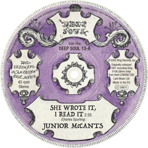 She Wrote It, Read It/Fall In These Arms of Mine by McCants, Junior